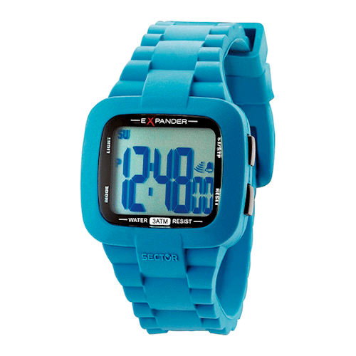 Sport Watch Silicone med stål bagkasse Quartz Unisex ur fra Sector, R3251472215